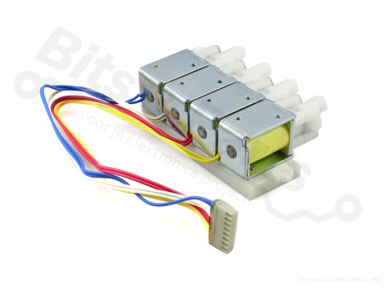 Water valve four-way 12VDC